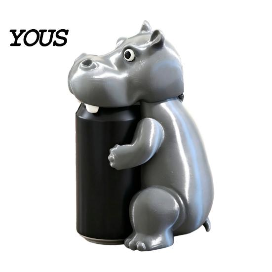 Soda Can Covers 3D Printed Cute Animal Cover, Reusable Protector Lid, Dinosaur Frog Shark Party Drink Markers Dust Cover for Standard