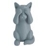 3D-gedruckte Katzenfigur Kätzchen Hören Sprechen Sehen Kein Böses Statue Miniatur Katzenornament Geschenk für Katzenliebhaber zur Schreibtisch-, Regal-, Schrankdekoration