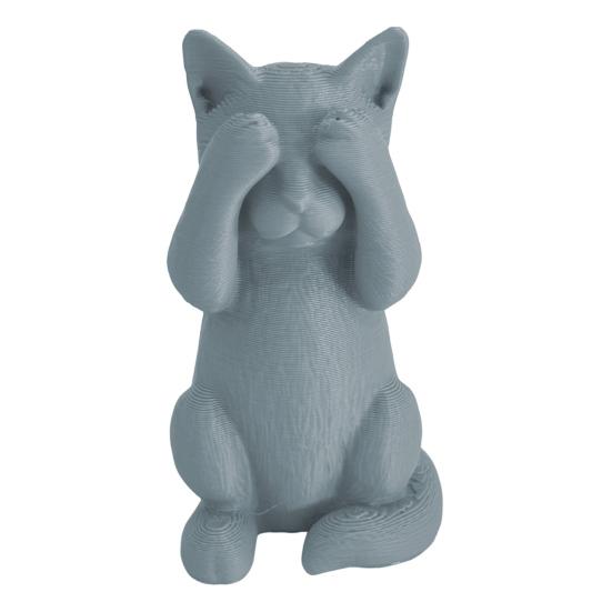 3D-gedruckte Katzenfigur Kätzchen Hören Sprechen Sehen Kein Böses Statue Miniatur Katzenornament Geschenk für Katzenliebhaber zur Schreibtisch-, Regal-, Schrankdekoration