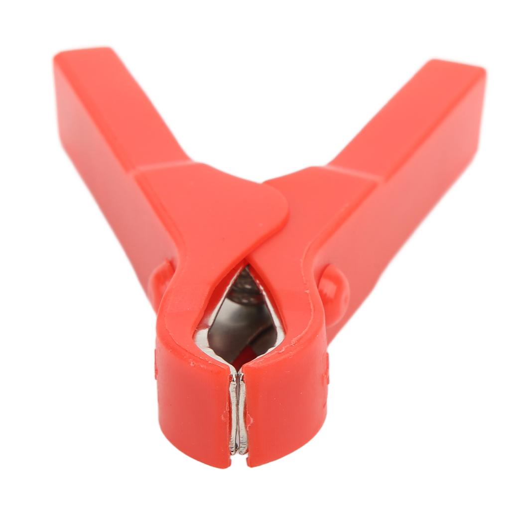 10pcs Electric Clip Stainless Steel Spring Design Strong Clamping Steel ABS Material Safe Charging Clamp for Wires 30A
