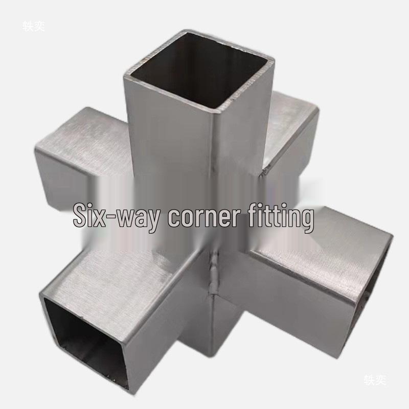 Stainless Steel 25x25 Square Tube Tee Connector for Shelving Display Racks