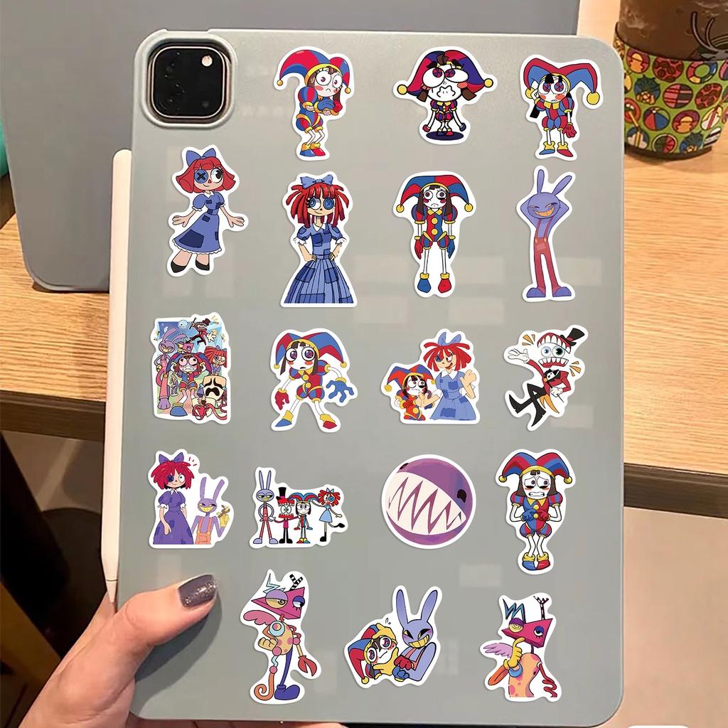 100/50PCS Anime The Amazing Digital Circus Waterproof Graffiti Stickers for Helmet Bicycle Hand Account Pencil Case Decals