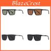 Lunettes de Soleil Polarisées Carrées Rétro pour Homme Protection Uv400 Sports d'Extérieur