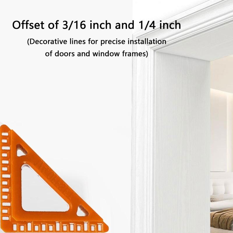 Accuracy Trim Spacer Tool with Multiple Measurement Setting Woodworking Gauges Upgrades for Door Window Frame Alignment