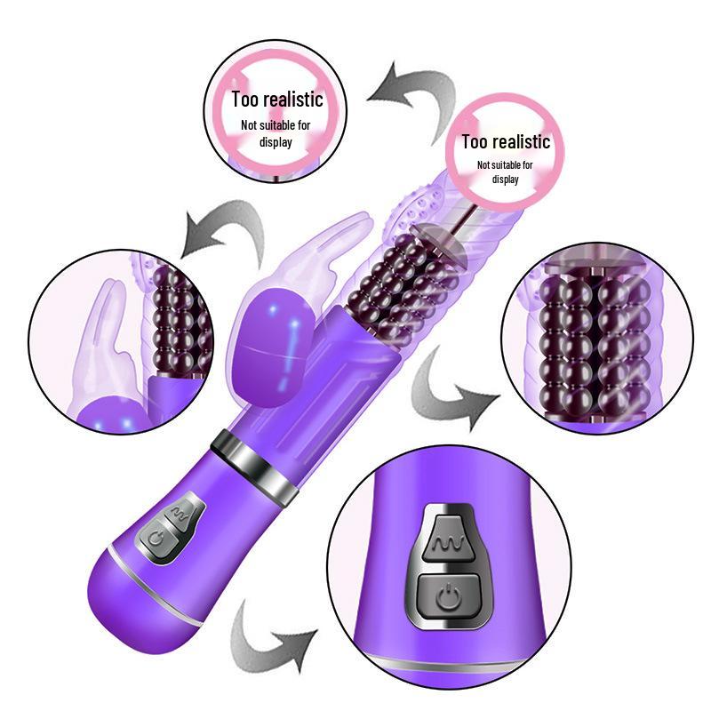 Vibrating Mermaid Rotating Dildo Massager for Women