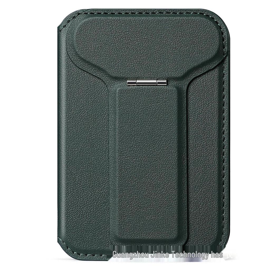 Magnetic Leather Flip Card Holder with MagSafe-Compatible Slot