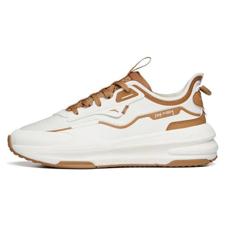 

New ANTA C37 Series Casual Shoes Men s Low top Ivory White/Plaid Brown 912238037-14 40.5