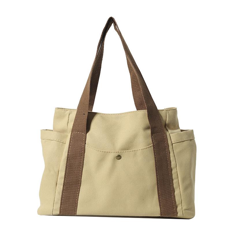 Stylish And Spacious Canvas Tote Bag For Women Ideal For Daily Commute And Class