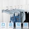 Hosenbügel mit Clips, Rockbügel, 360° drehbare Haken, platzsparende Kleiderbügel für Hosen, Röcke, Kleidung, Jeans