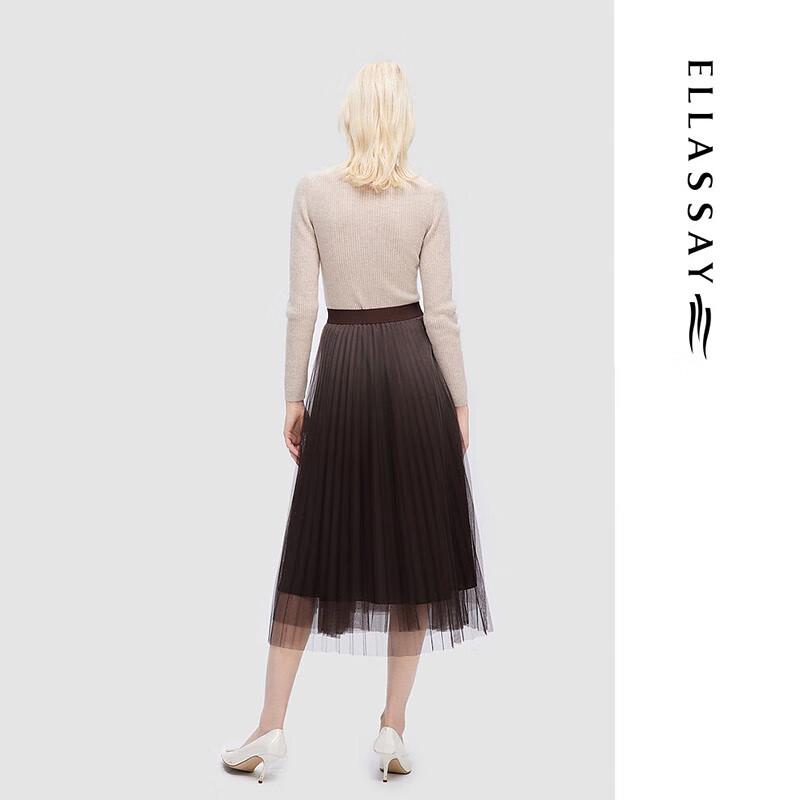 ELLASSAY Women's Wool Cashmere V-Neck Knit Sweater