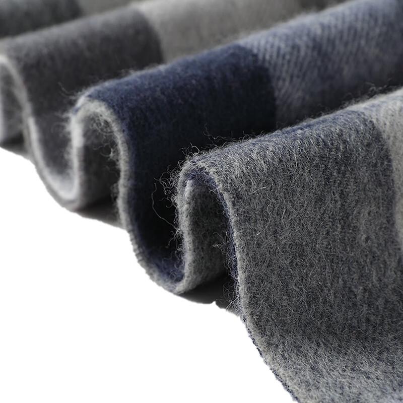 JIUMU Herren Winter Schal aus reiner Wolle