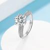 Bagues Diamant Bagues Entièrement Diamantées 'S Pour Femmes Nuptiale Mariage Anneaux Ouverts Bijoux Bijoux Haut de Gamme Style Classique Bague de Doigt de Luxe