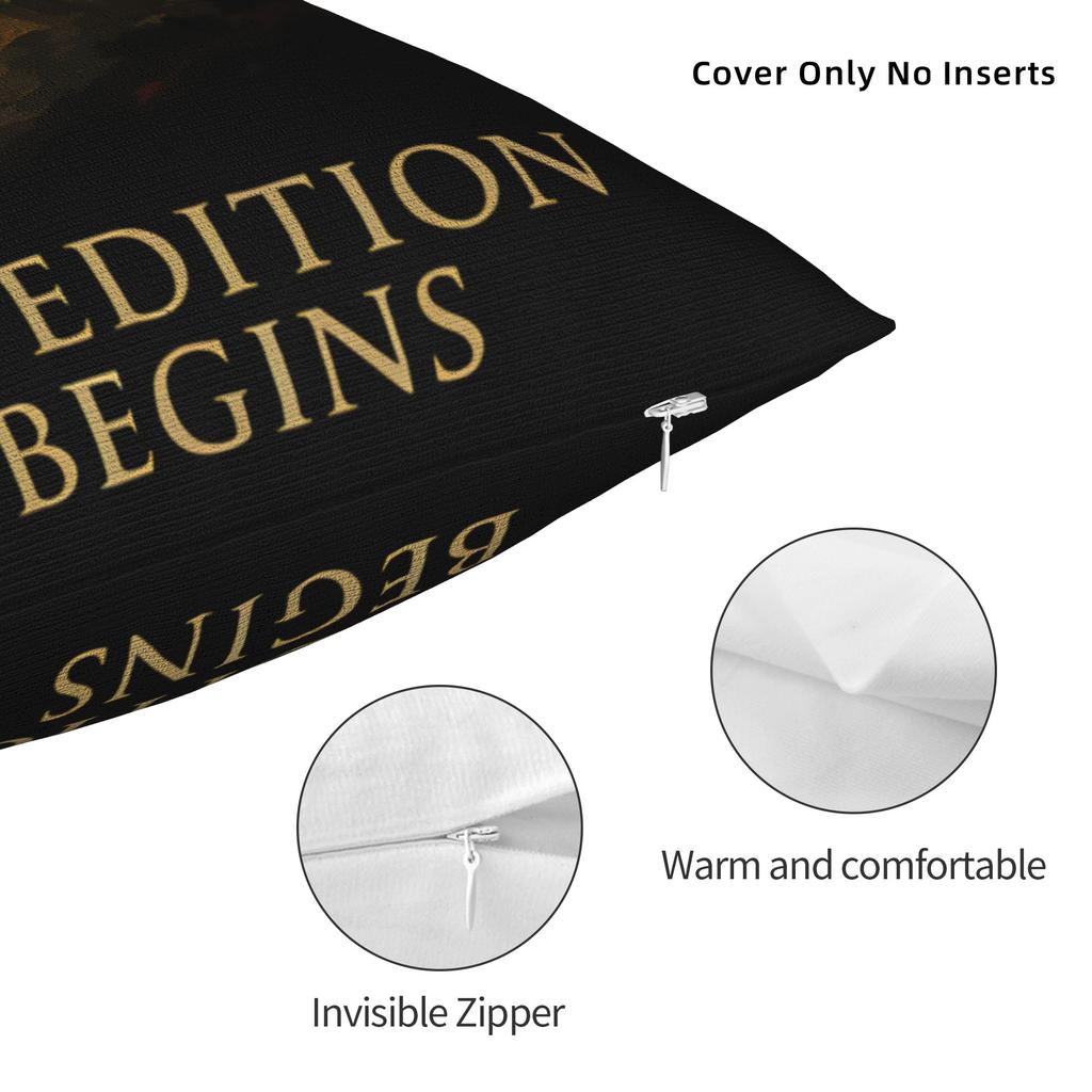 Clair Obscur Expedition 33 Pillow Case Print Pillow Cover For Sofa Couch Bed Living Room Cute Funny Pillowcases