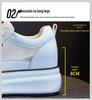 2026 Women's Wedge Platform Thick Sole Casual Shoes - Height-Boosting, All-Season White Flats with Extra Velvet