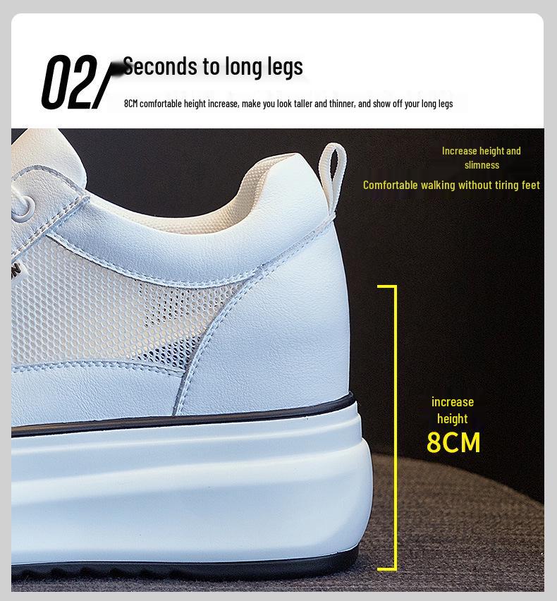 2026 Women's Wedge Platform Thick Sole Casual Shoes - Height-Boosting, All-Season White Flats with Extra Velvet