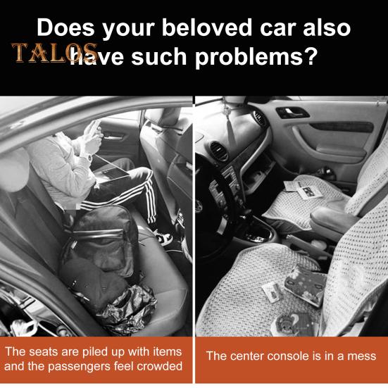 4Pcs Car Seat Headrest Hook Heavy Duty Stainless Steel Multifunctional Universal SUV Auto Seatback Mount Organizer Hanger Car Interior Accessories