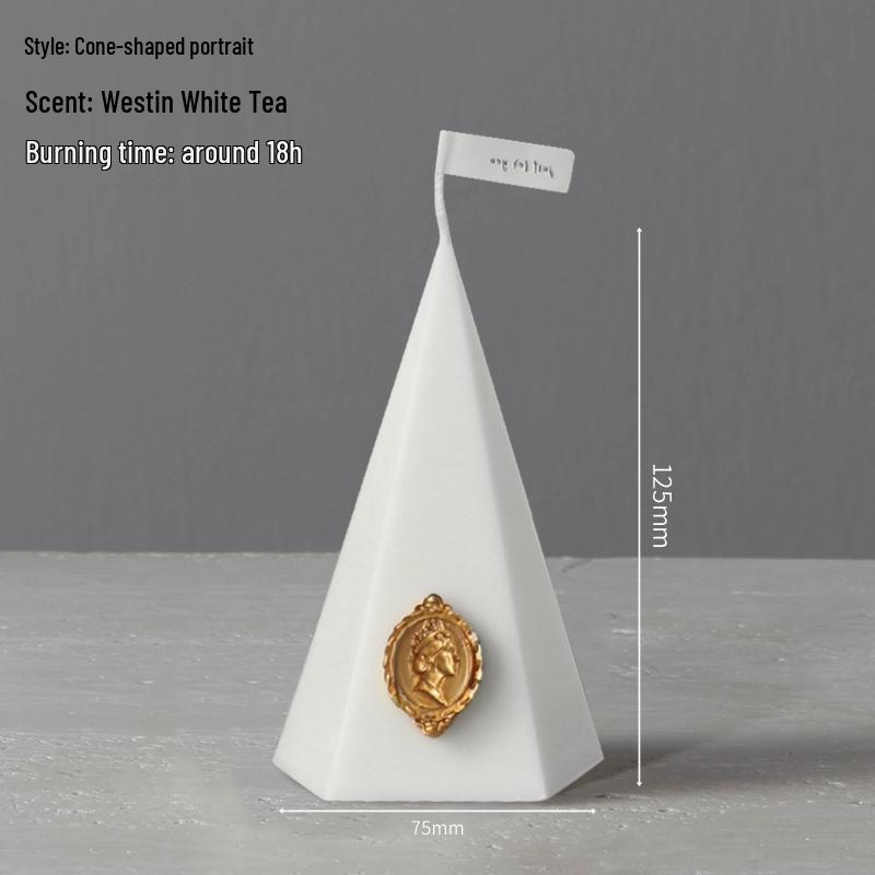 Smokeless White Retro Scented Candle for Weddings & Home Decor