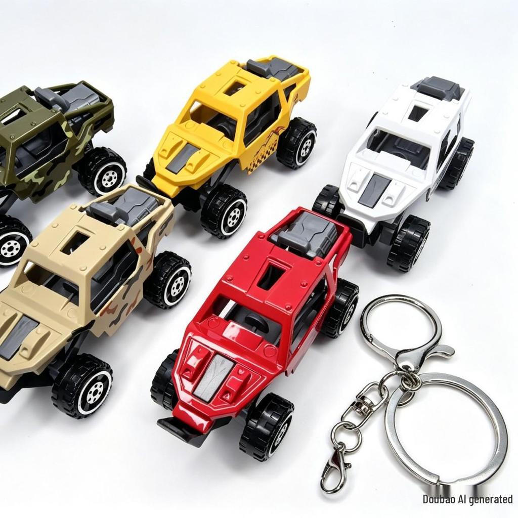 Mini Alloy Car & Motorcycle Keychain Pendant Gift
