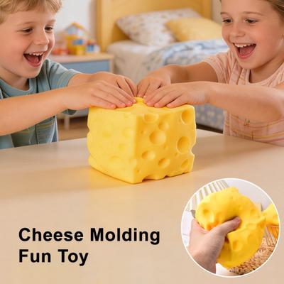 Yellow Cheese Squeeze Toy Soft Slow Rising Fidget Toy for Stress Relief Novelty