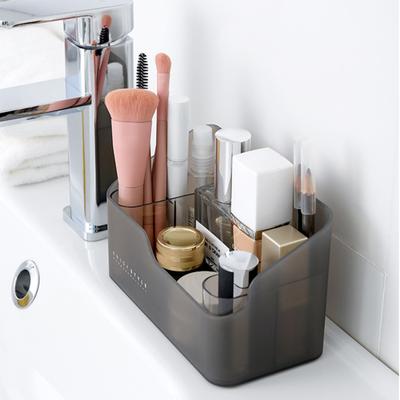 1 Set Translucent Cosmetic Box Anti-deformed ABS Stationery Pen Makeup Storage Tray for Cabinet