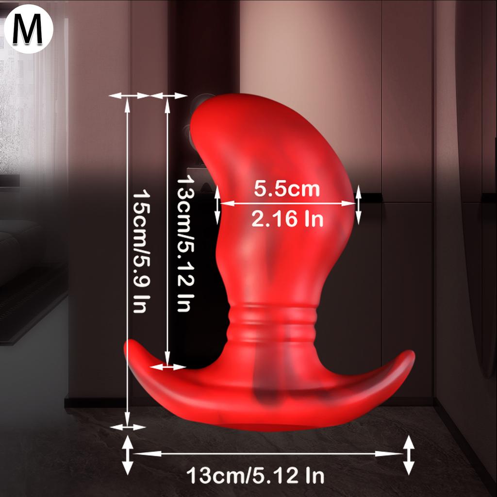 Wearable Huge ButtPlug Large Anal Plug G Spot Prostate Stimulation  Massage Anal Dilator Glitter Adult Sex Toys for Women & Men