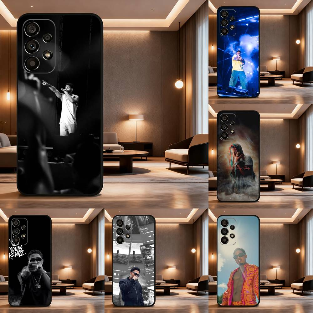 Singer M-Myke T-Towers Cool Phone Case For Samsung Galaxy A73,31,32,72,41,J7,8,9,53,52,71,22,Note Soft Black Silicone Cover
