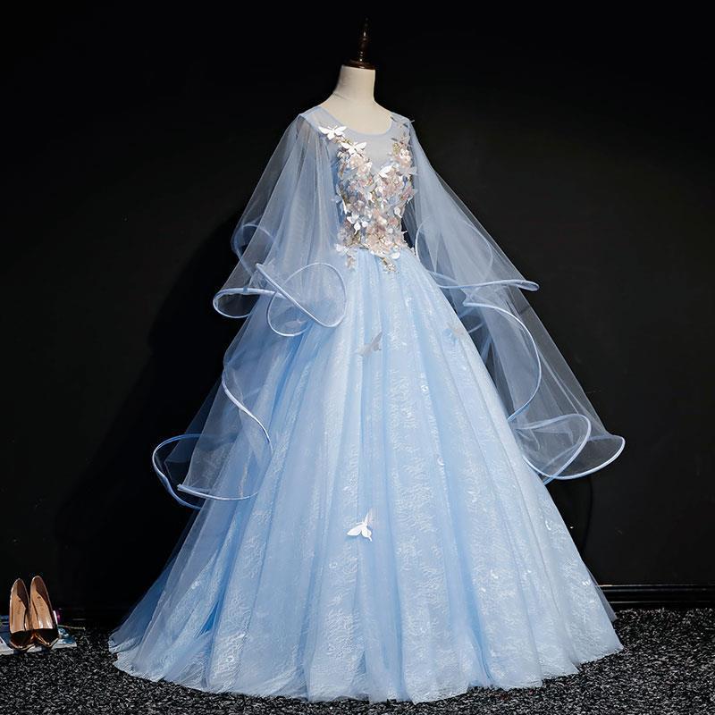 Colorful Yarn Stage Performance Dress - Puffy Skirt, Art Exam, Evening Wear, Photo Studio, Wedding, Slimming Fit