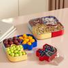 Dustproof Jigsaw Fruit Tray Plastic Nut Box Placement Tray Dried Fruit Tray  Party