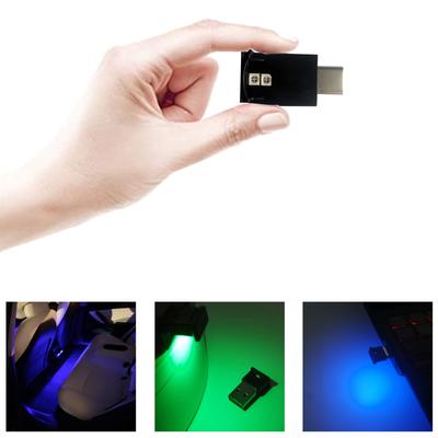 Mini USB-C LED Light RGB Car LED Interior Lighting Direct Current 5V Smart USB-C LED Atmosphere Light Night Lamp