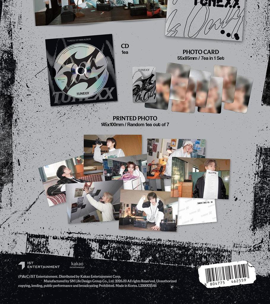 TUNEXX 1st Mini Album [SET BY US ONLY] (0v_x0 Ver.)