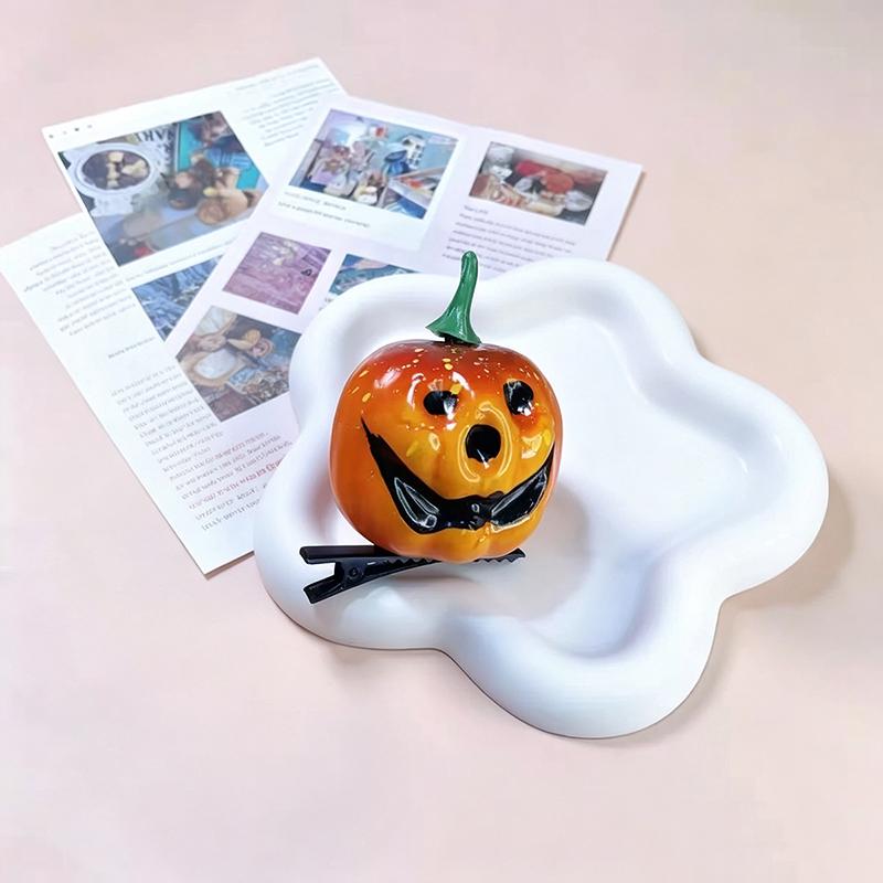 Halloween Pumpkin Headbands Set - Adorable Jack - O'-Lantern Ears Hair Accessories For Festive Looks