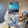 Cute Whale Pattern Transparent Case For Motorola Razr 60 50 40 Ultra Razr60 Razr50 Razr40 Shockproof Folding Hard PC Phone Cover