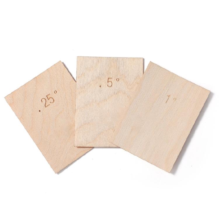 Pack of 3 Guitar Neck Shims for Bolt on Guitars Adjustable Tapered Enhances Neck Angle Precisions Fit for Custom Repairs