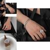 Elegant Gender-neutral Korean Style Hollow Mesh Ball Ring For Women Modern Copper Accessory