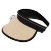 Fan Hat USB Rechargeable 300mah Elastic Band Angle Adjustable Extra Large Brim Fan Cap for Travel Beach Beige