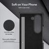 Samsung Z Fold6/Fold5 Lychee Pattern Leather Phone Case with Pen Holder