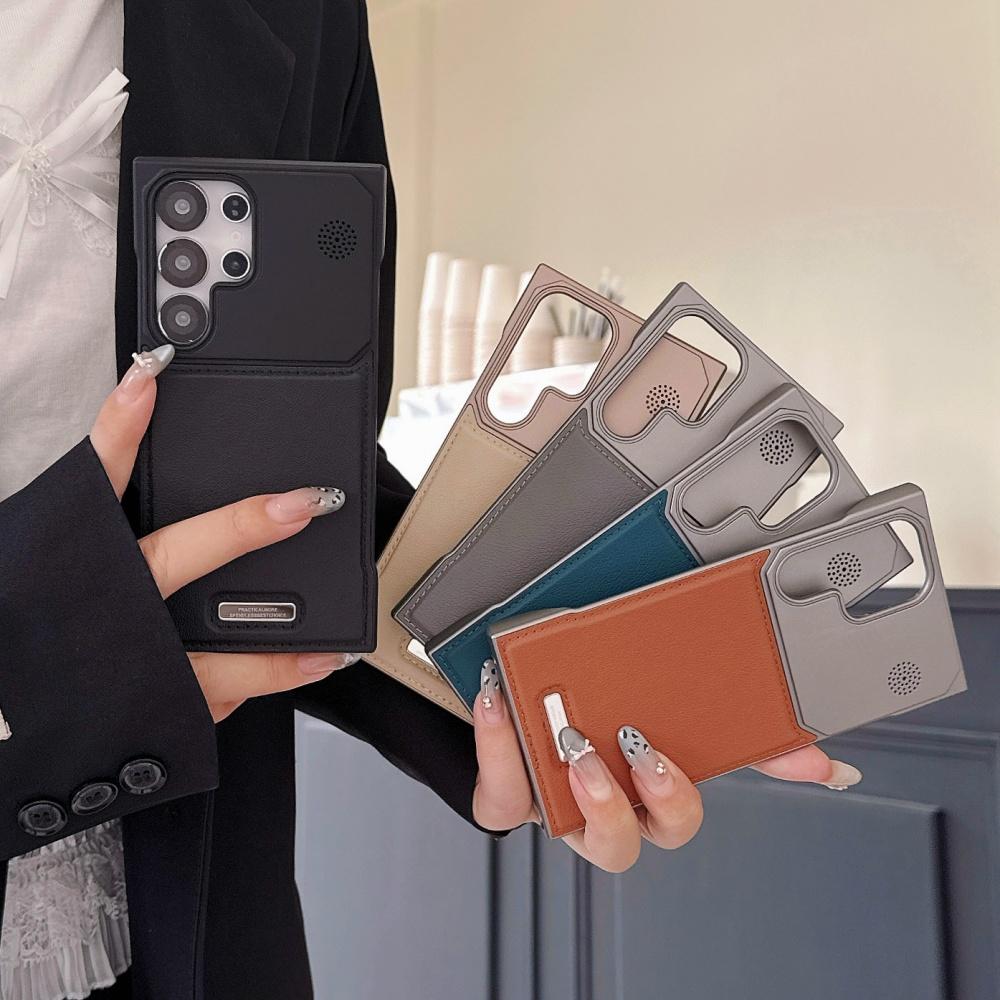 Luxury Magnetic PU Leather Aromatherapy Case For For Samsung S25 Ultra S24 Plus S23 S22 Frameless For Magsafe Wireless Charge Cover