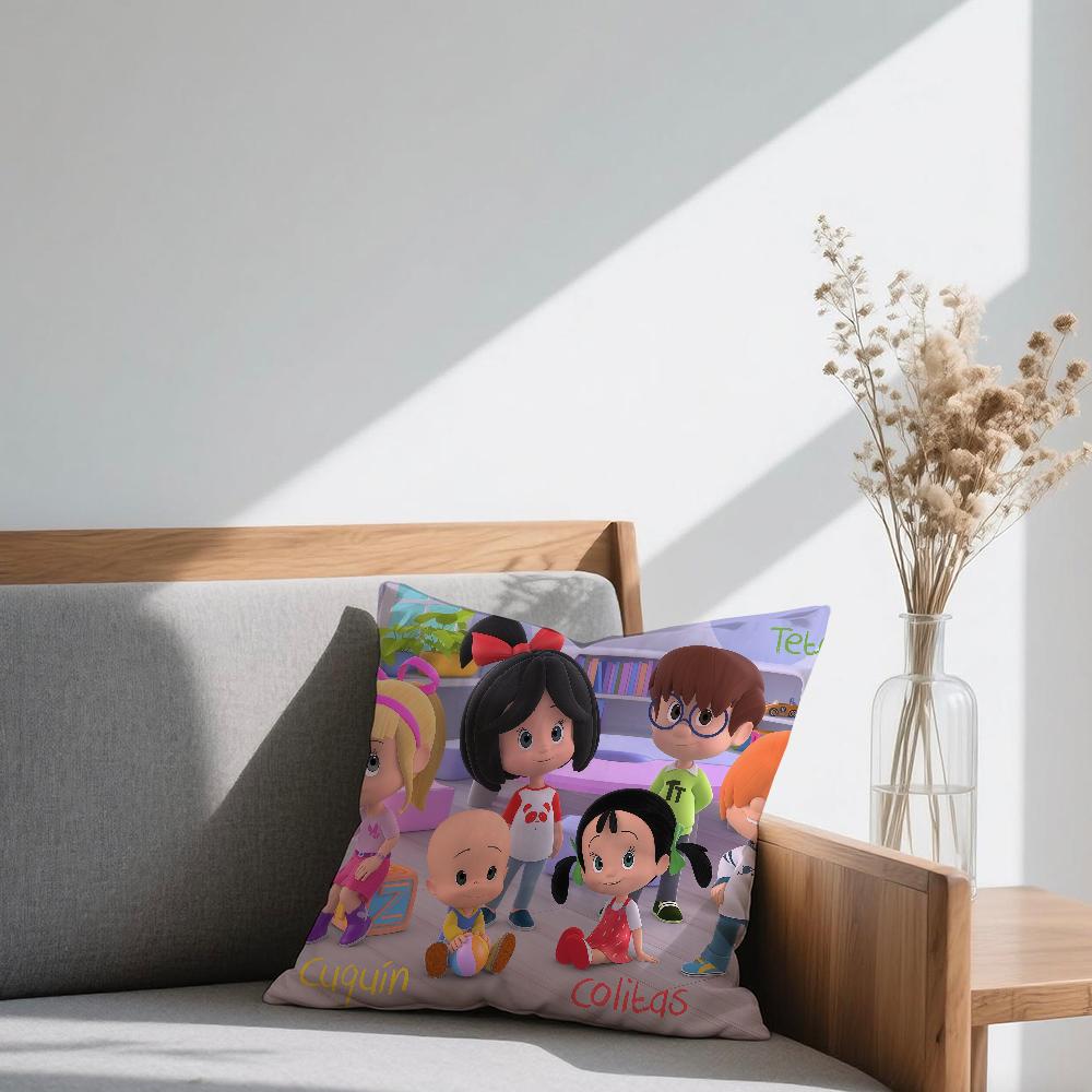 C-Cleo cushion cover Square Sofa Cushion Cartoon Cover Casual Skin-Friendly Comfortable Pillow C-Cuquin Cover