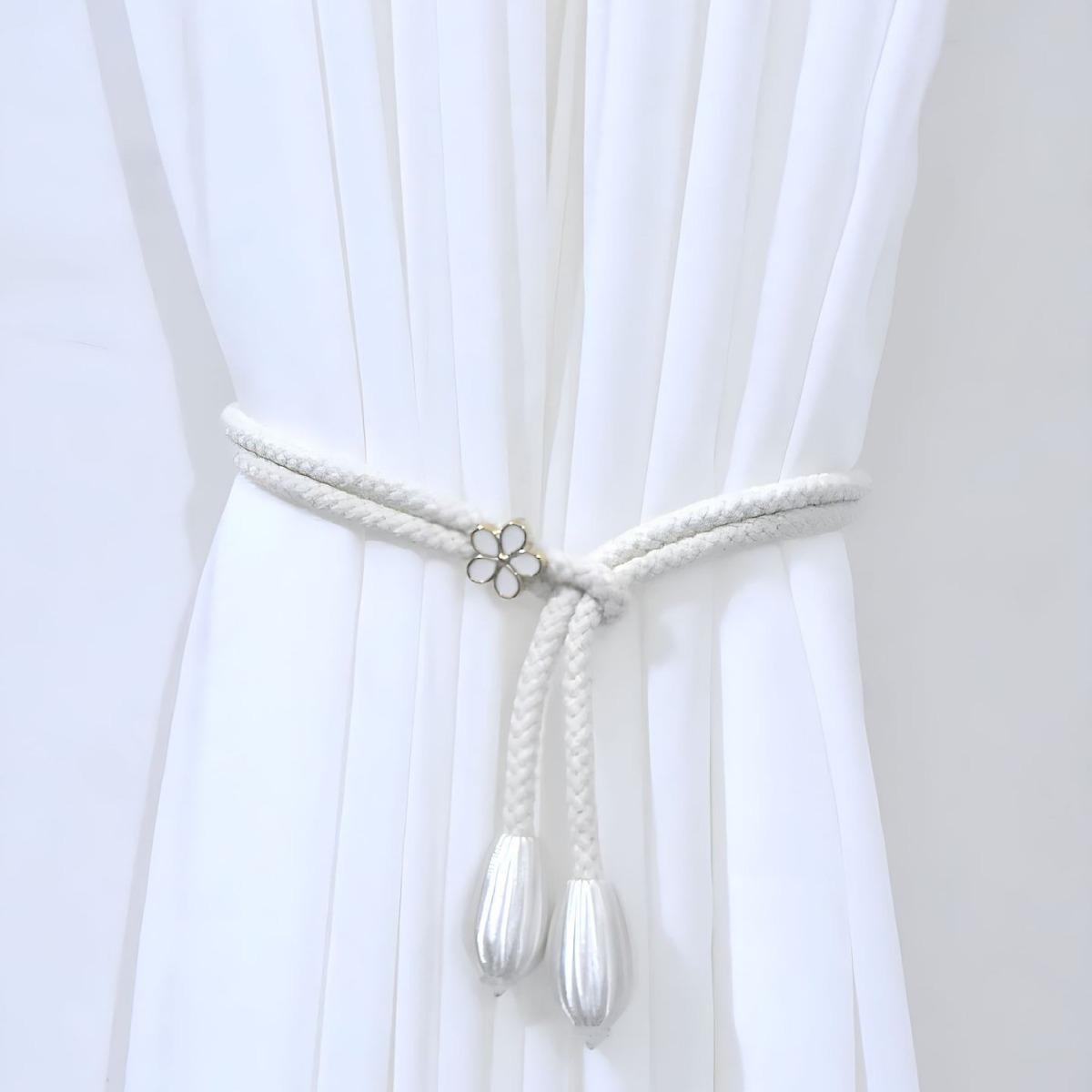 

1/2 шт. пряжки для штор с цветочным узором, японские завязки для штор, симпатичные завязки для штор с цветочным узором, декоративная веревка для оформления окон в спальне 1PCS