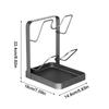 Pot Lid Storage Rack Anti-slip Pot Cover and Pan Organizer Chopping Board Spatula Holder for Counter Stove Kitchen Accessories
