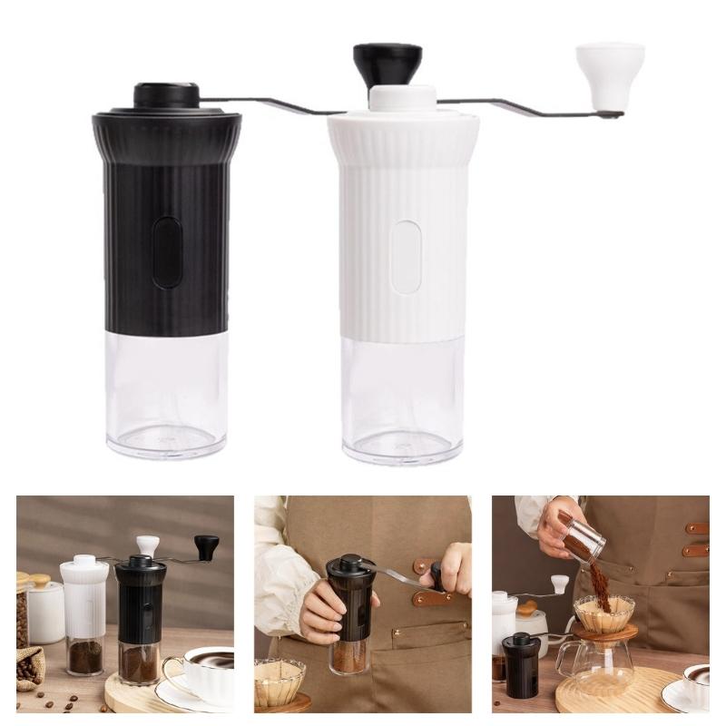 Portable Manual Coffee Grinders Compact Designs Nonrust Steel Burr Adjustable Coarseness For Travels Camping Office Use
