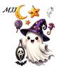 Decorative Vampire Clings Halloween Static Window Clings, Pumpkin Ghost Mummy Cartoon Decals, Easy Paste Art Self-Adhesive for Glass Door Mirror Shop