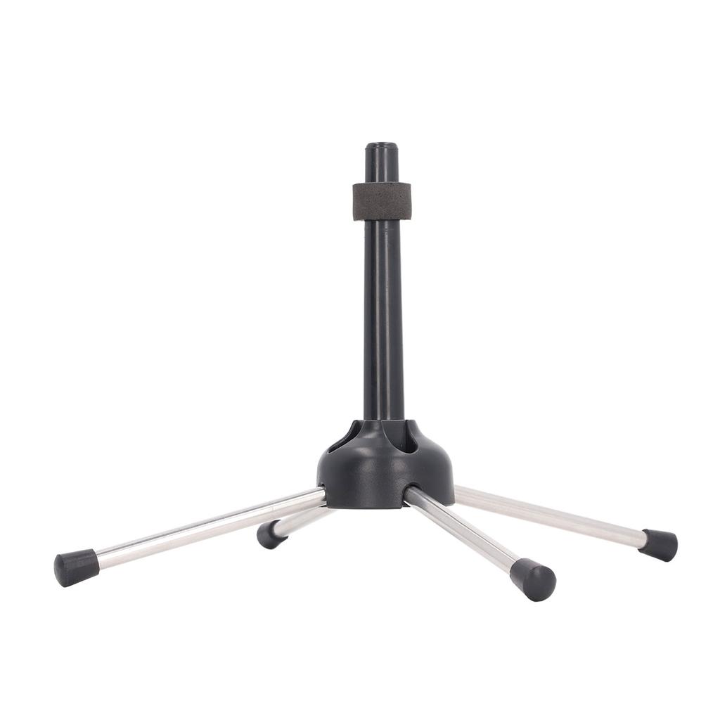 Clarinet Stand Foldable 4 Leg Stable Support Anti Slip Clarinet Stand Holder for Oboe Flute Wind Instrument