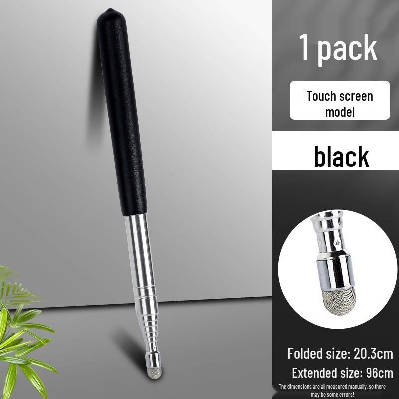 Retractable Teaching Pointer Stick for Classroom and Multimedia Use