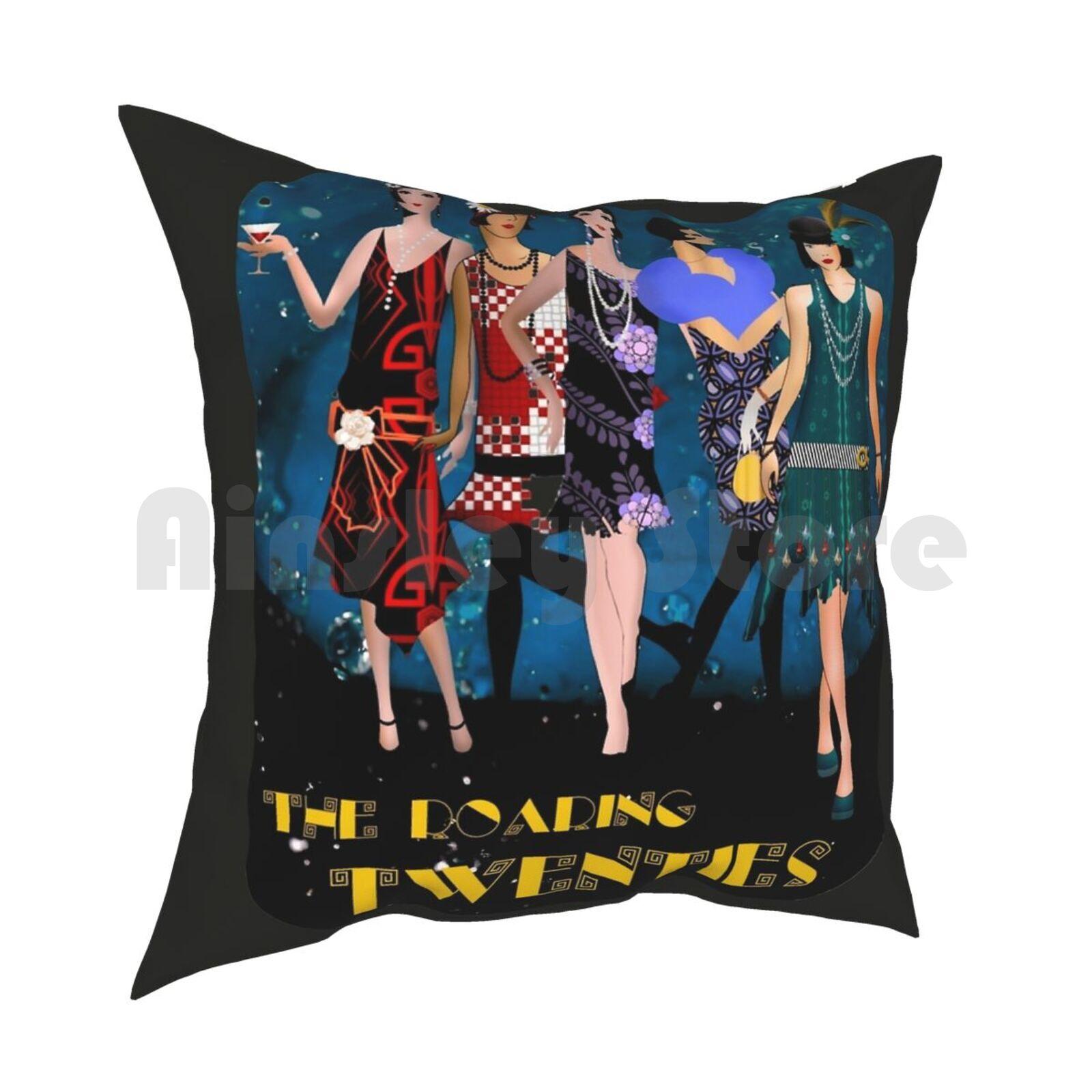 The Roaring s Dancers Pillow Case Printed Home Soft Throw Pillow The Roaring Twenties s s Music Dance Al 30x30cm 12x12in