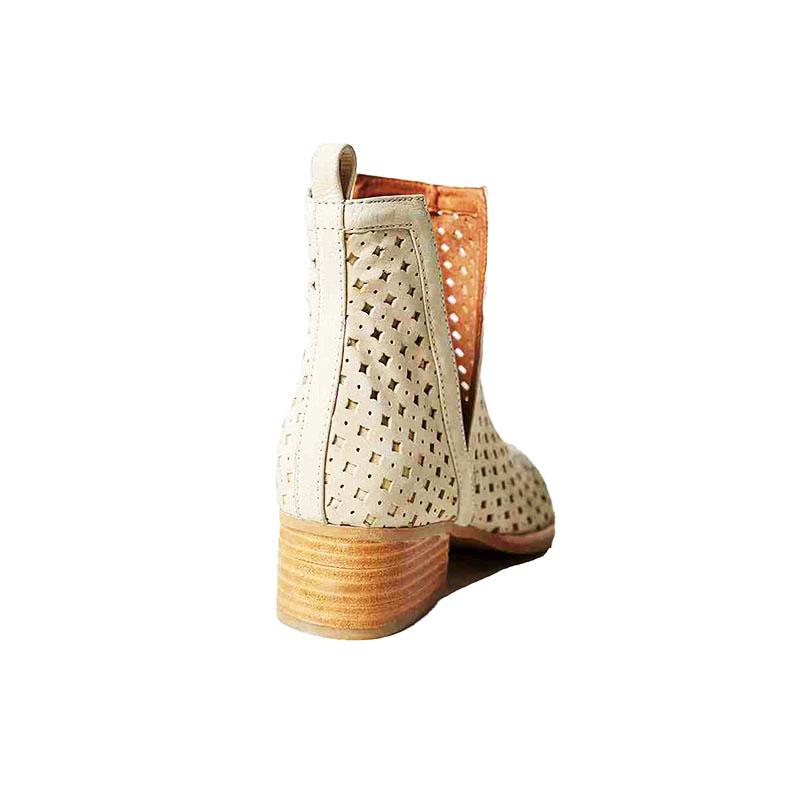 Zapatos de mujer con corte en V Botines Tacón bajo apilado Cerrado Dedo del  pie Perforado Slip-on Faux Leather Western Boots comprar a buen precio —  entrega gratuita, reseñas reales con fotos —