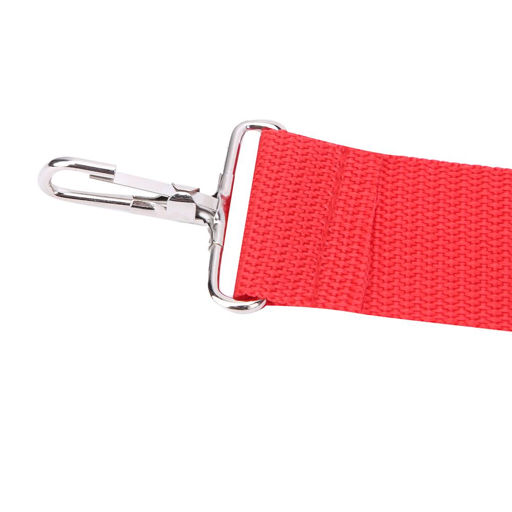 WG02 Polyester Nylon Adjustable African Drum Strap Red Snare Drum Strap Belt with Metal Hook