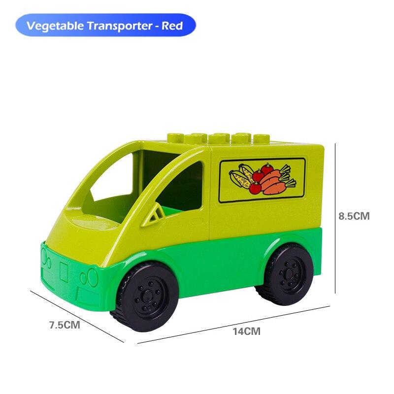 Duplo Children's DIY large size building blocks accessories car bricks compatible with Dupols parts truck aircraft toys