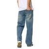 Spring New Men's High Street Narrow Version Wide-leg Loose Loose Straight Blue Jeans Men