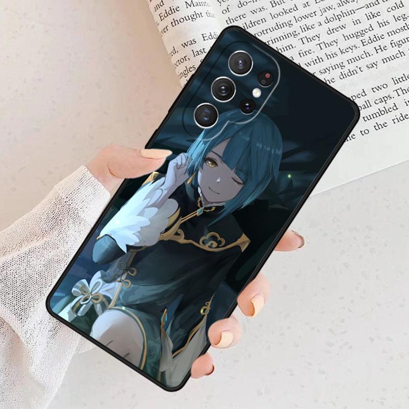 Genshin Impact Xingqiu Phone Case For Samsung Galaxy S25 S23 S30 S8 S21 S20 FE S24 S22 Note 10 20 Plus lite Ultra